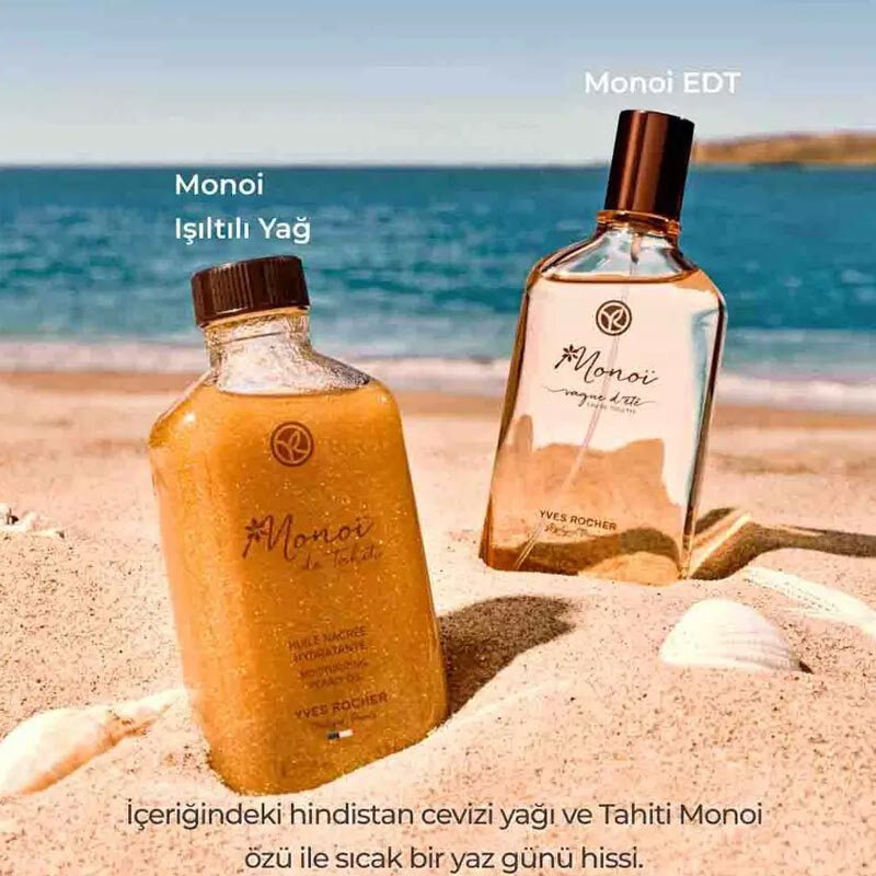 Monoi Shimmering Hair & Body Oil - Deep Hydration & Tropical Radiance - TryAladdin