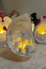 Moon City LED Decorative Object - 15cm Figurine with Tealight - TryAladdin