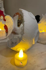 Moon City LED Decorative Object - 15cm Figurine with Tealight - TryAladdin