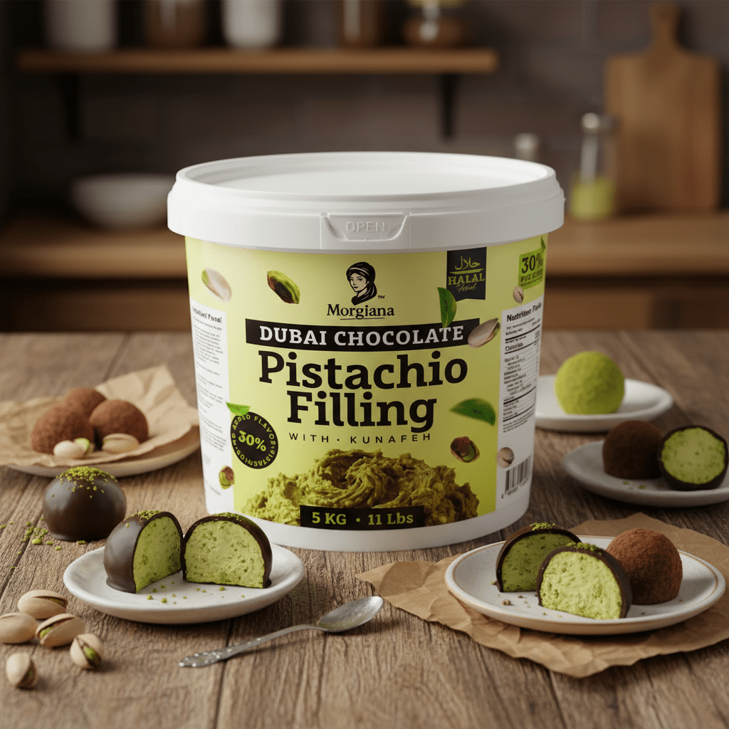 Morgiana Professional Bake - Stable Dubai Chocolate Pistachio Kunafeh Filling - TryAladdin