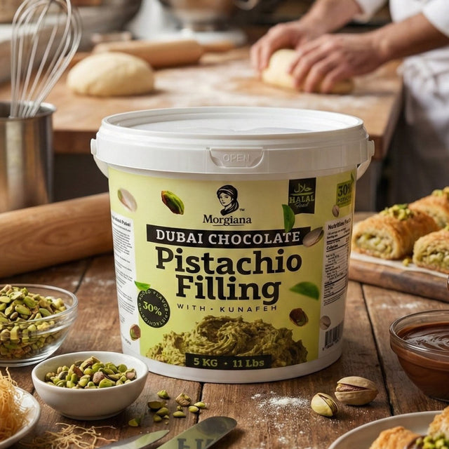 Morgiana Professional Bake - Stable Dubai Chocolate Pistachio Kunafeh Filling - TryAladdin