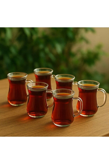 Morponi Professional Borosilicate Tea & Coffee Glass Set - 6 Pieces - TryAladdin