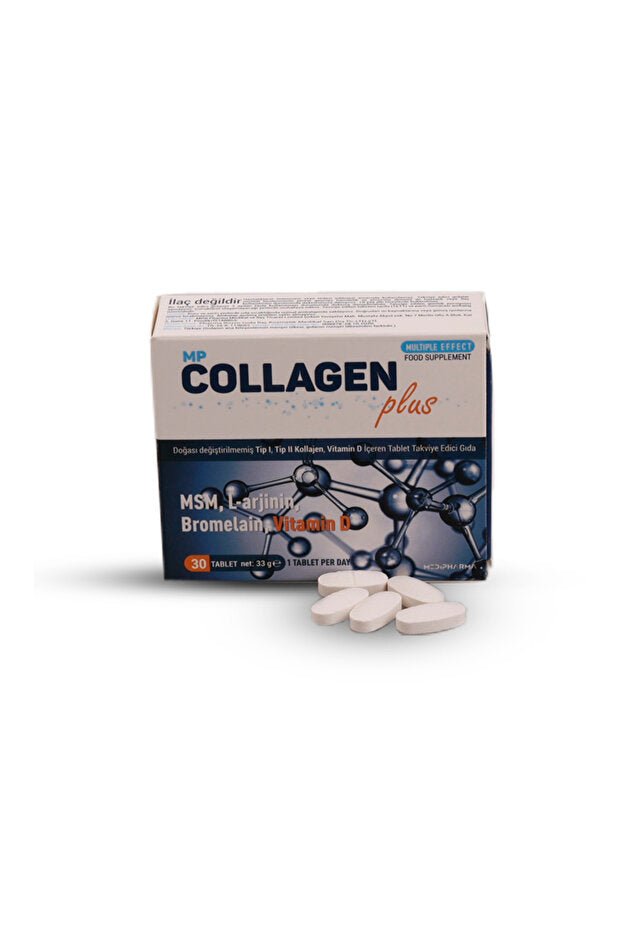 MP Collagen Plus - 30 Tablets with MSM, L - Arginine & Vitamin D - TryAladdin