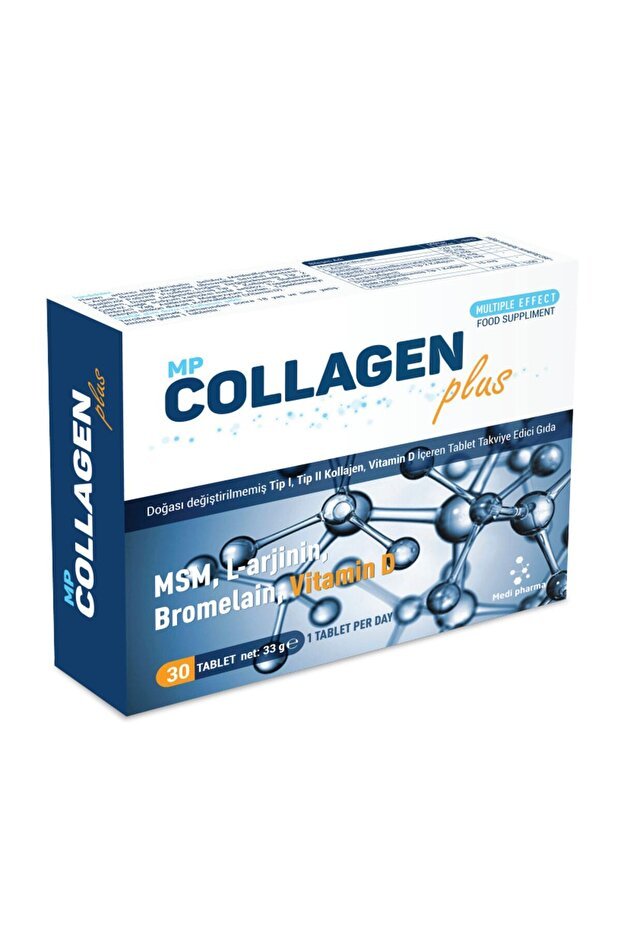 MP Collagen Plus - 30 Tablets with MSM, L - Arginine & Vitamin D - TryAladdin