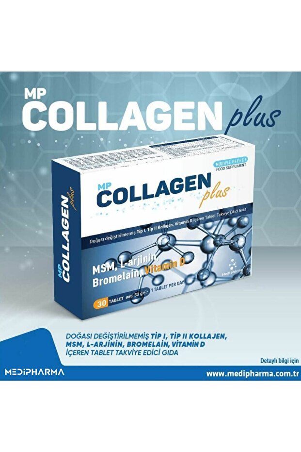 MP Collagen Plus - 30 Tablets with MSM, L - Arginine & Vitamin D - TryAladdin