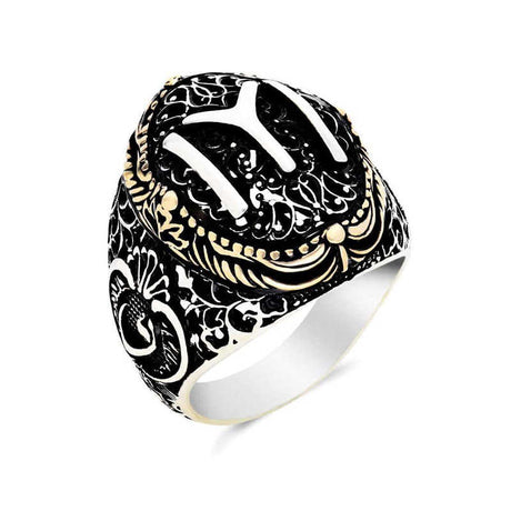 Premium Sterling Silver Kayi Tribe Crest Ring