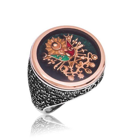 Premium Ottoman Coat of Arms Sterling Silver Men's Ring