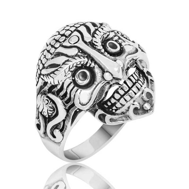 Premium Sterling Silver Skull Men Ring