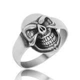 Premium Sterling Silver Men's Skull Ring