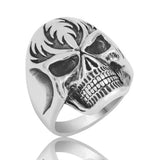 Premium Sterling Silver Skull Design Men's Ring