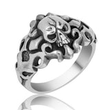 Premium Sterling Silver Skull Mens Ring