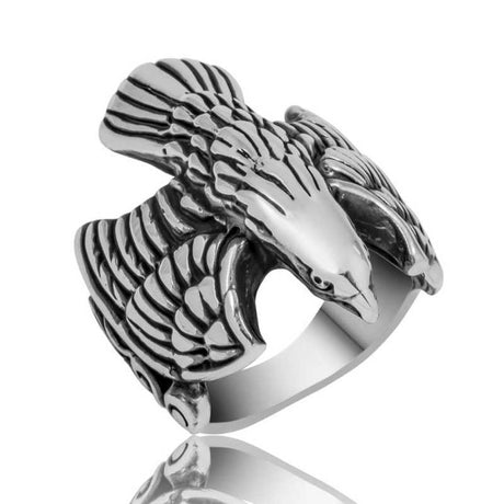 Premium Sterling Silver Eagle Men's Ring