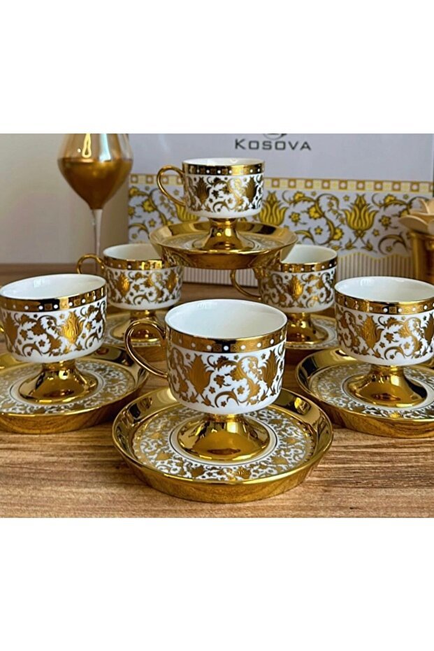 Muba Concept Premium Turkish Coffee Cup Set - 6 Person Serving - TryAladdin