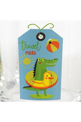 Mudo Home Designer Animal Print Drinking Glass Set - 4 Piece x 380ml - TryAladdin