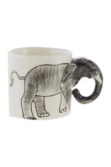 Mudo Home Premium Elephant Wild Ceramic Turkish Coffee Cup - TryAladdin