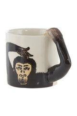 Mudo Home Premium Monkey Wild Ceramic Coffee Mug - Single Unit - TryAladdin