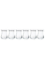 Mudo Home Premium Turkish Tea Glass Set - Love Design - 6 Piece - TryAladdin