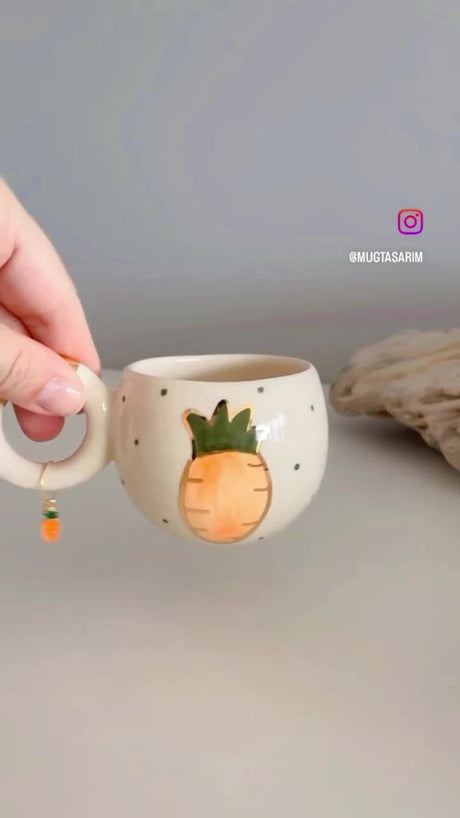 Mugtasarim Premium 24K Gold Gilded Ladybug Turkish Coffee Cup Pair - TryAladdin