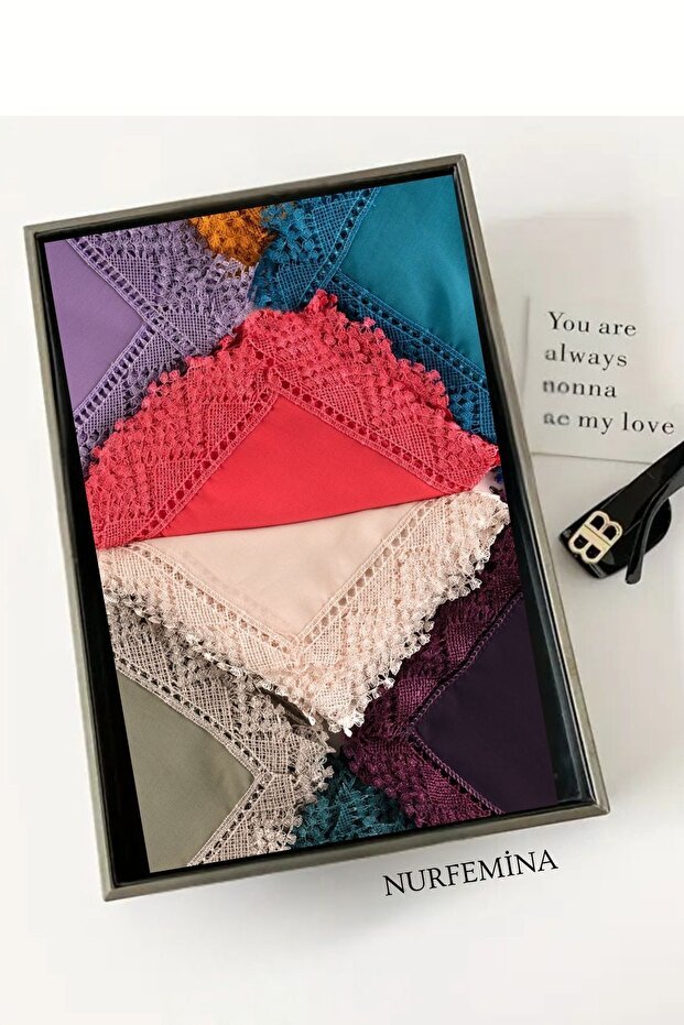 Multi Chiffon Prayer & Wedding Shawl - Needle Lace Design - TryAladdin