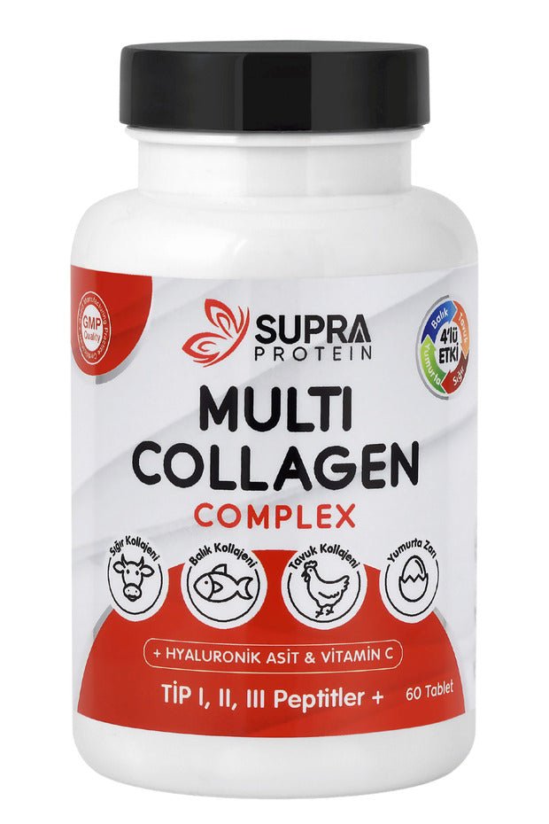 Multi Collagen Complex - 60 Tablets with HA & Vitamin C - TryAladdin