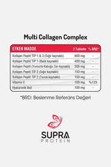 Multi Collagen Complex - 60 Tablets with HA & Vitamin C - TryAladdin