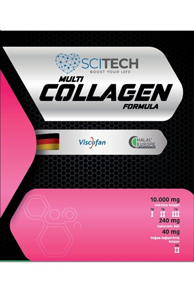 Multi Collagen Formula - 10 g Hydrolyzed Collagen, 30 Sachets - TryAladdin