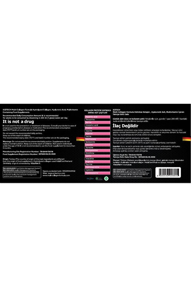 Multi Collagen Formula - 10,000mg Hydrolyzed Collagen, 30 Sachets - TryAladdin