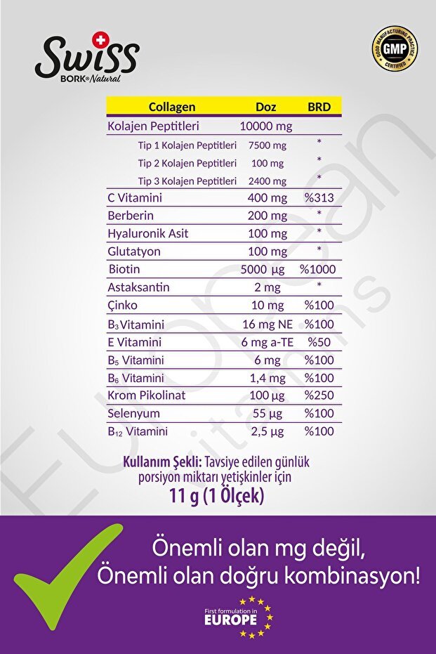 Multi Collagen Powder - 10 g Hydrolyzed, Sugar - Free - TryAladdin