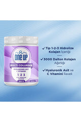 Multi Collagen Powder - 300g Unflavored with Hyaluronic Acid & Vitamin C - TryAladdin