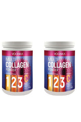 Multi Collagen Powder - Hydrolyzed Types 1, 2, 3 & Vitamin C (300g x 2) - TryAladdin