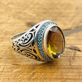 Multi Color Zultanite Stone Men's Ring