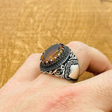 Multi - Color Zultanite Stone Men's Ring