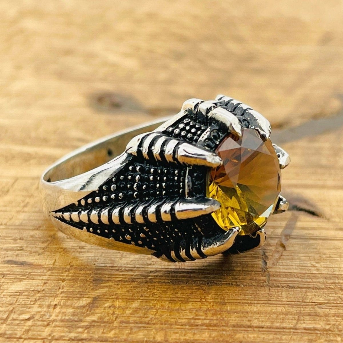 Multi - Color Zultanite Stone Men's Ring