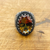 Multi - Color Zultanite Stone Men's Ring