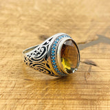 Multi Color Zultanite Stone Men's Ring