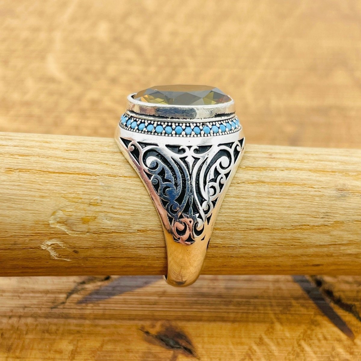 Multi Color Zultanite Stone Men's Ring