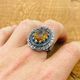 Multi - Color Zultanite Stone Men's Ring