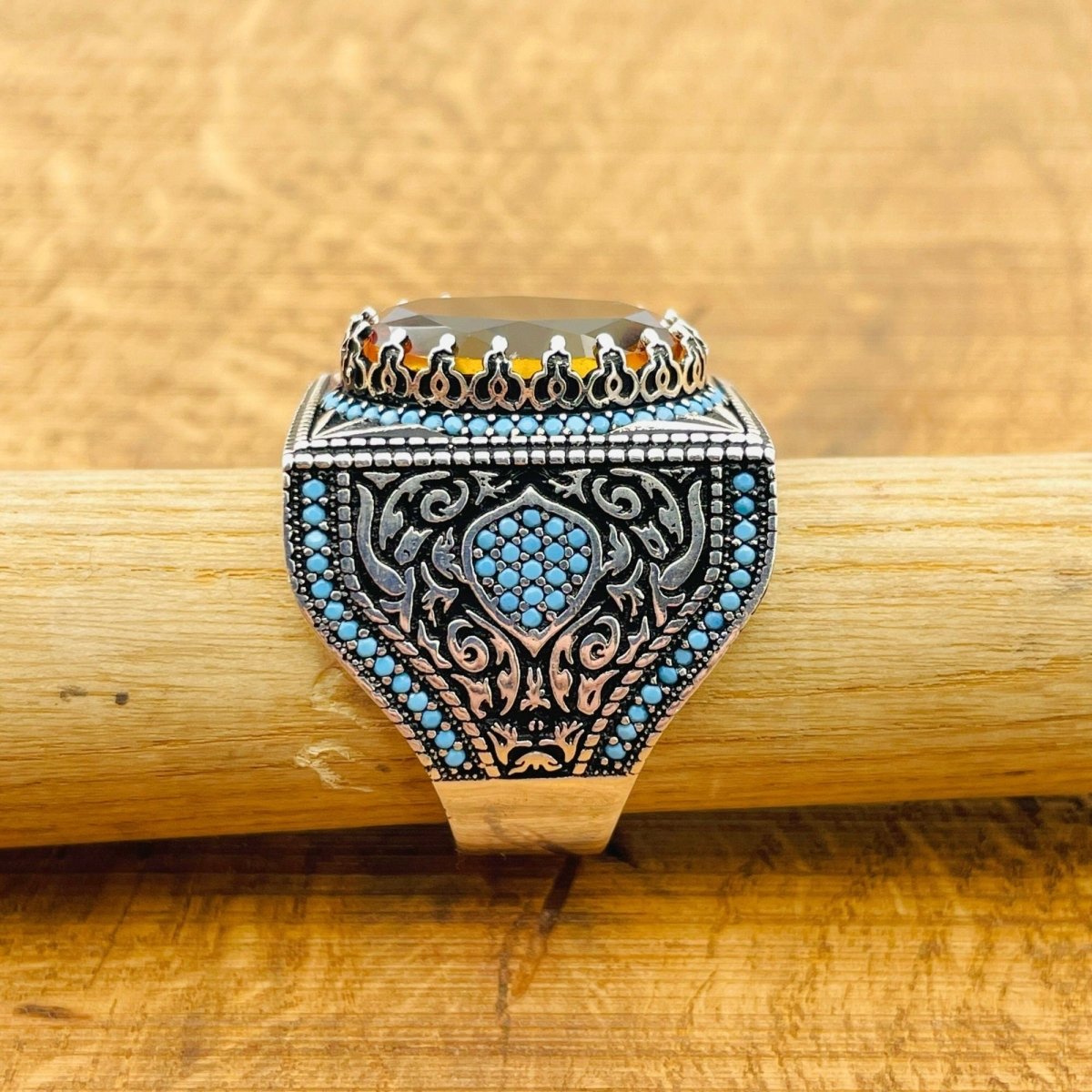 Multi Color Zultanite Stone Men's Ring