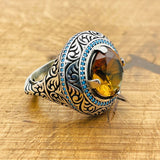 Multi - Color Zultanite Stone Men's Ring