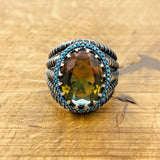 Multi - Color Zultanite Stone Men's Ring