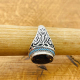 Multi Color Zultanite Stone Men's Ring - TryAladdin