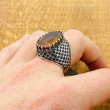 Multi - Color Zultanite Stone Men's Ring