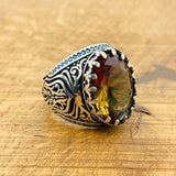 Multi - Color Zultanite Stone Men's Ring