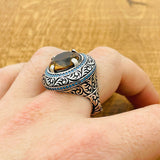 Multi - Color Zultanite Stone Men's Ring