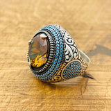 Multi - Color Zultanite Stone Men's Ring