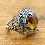 Multi - Color Zultanite Stone Men's Ring