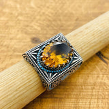 Multi Color Zultanite Stone Men's Ring