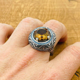 Multi - Color Zultanite Stone Men's Ring