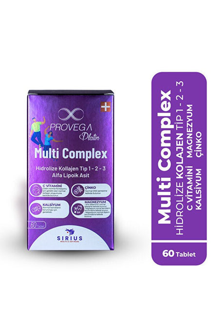 Multi Complex Hydrolyzed Collagen - 60 Tablets x 2 Bottles - TryAladdin