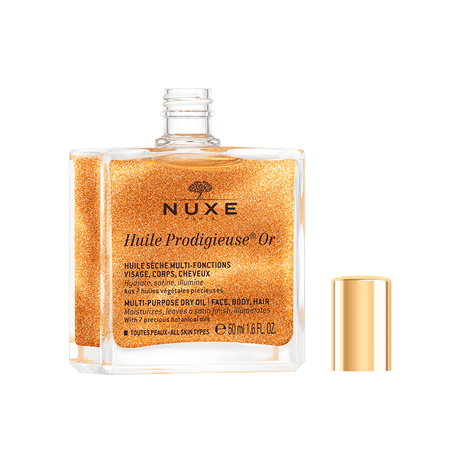 Multi - purpose Golden Shimmer Dry Oil - Nourishing & Illuminating for Face, Body & Hair - TryAladdin